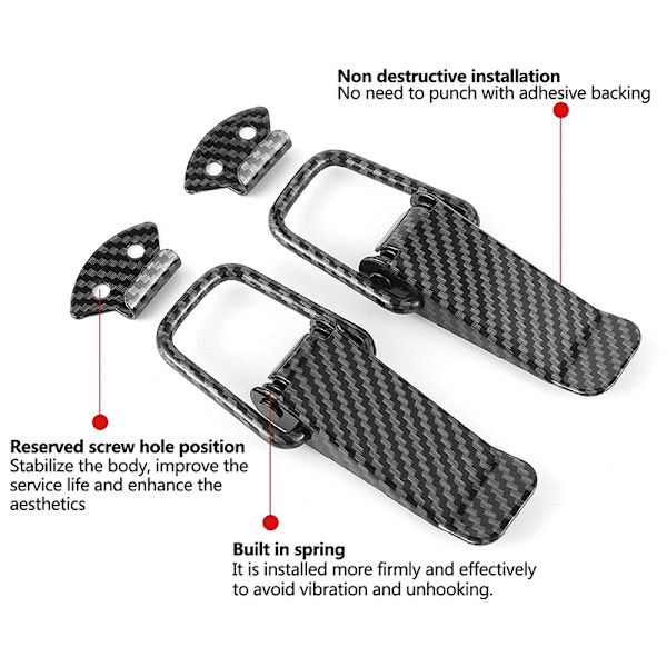 1 Par Auto Bumper Clip Hasp Fastener Clip Universal Security Ho A1