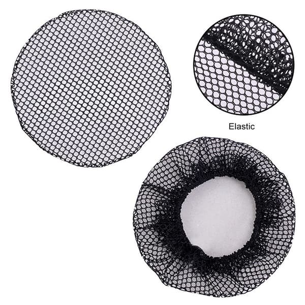 Lite hull Svart Elastisk Mesh Snood Hair Net Bun Cover for Ball B