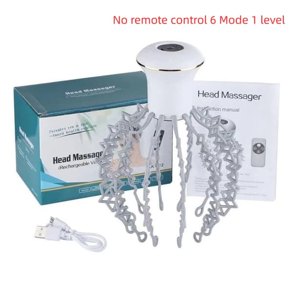 Elektrisk blæksprutte klo hovedbundsmassager Terapeutisk hovedkløer Basic model