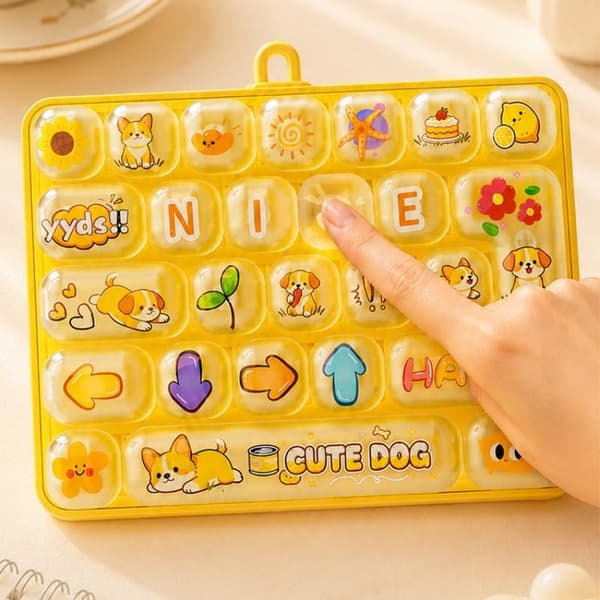 26 rutnät tangentbordsknapp klicker anti-stress fidget nyckelring dekompression A4