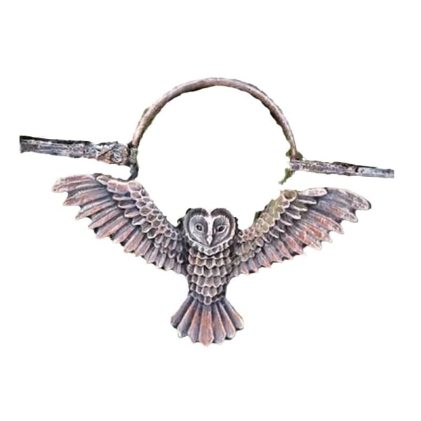 Muoti Vintage Viking Owl -hiuspuikko Naisten Metal Goth -hiuksille