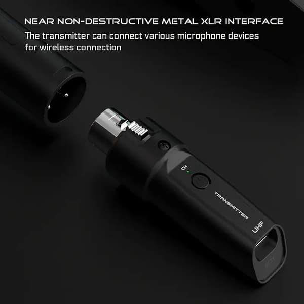 Trådløst mikrofon sender/mottaker-system 2.4G XLR-adapter 1