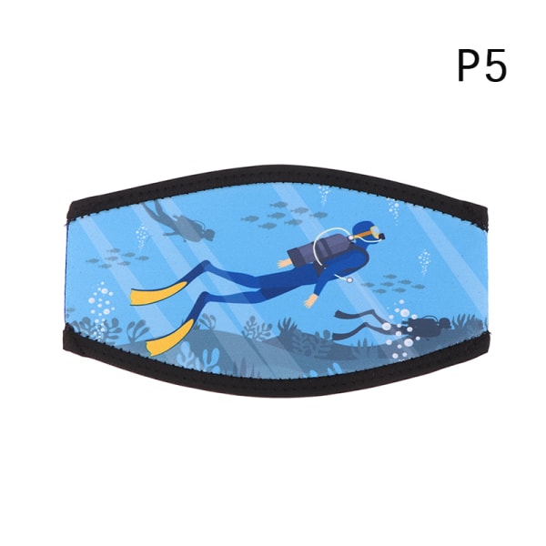 1 stk. dykkersnorkelmaske stropbetræk Comfort Polstret beskyttelse 5
