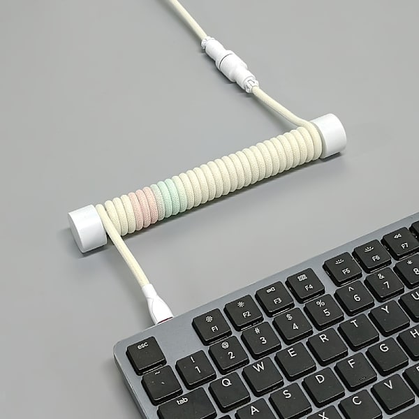 Spolat tangentbord Kabelskydd Rod Spolat tangentbord Kabel Weig Gold