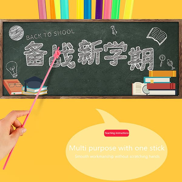 10 STK Teaching Pointer Finger Design Farverig skridsikker harpiks St A2