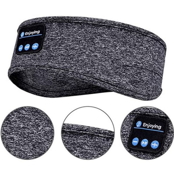 Langattomat kuulokkeet Stereo Headband Run Sleep Music -kuulokkeet Gray