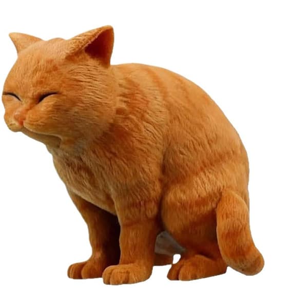 Rolig katt som kräks tandkräm A