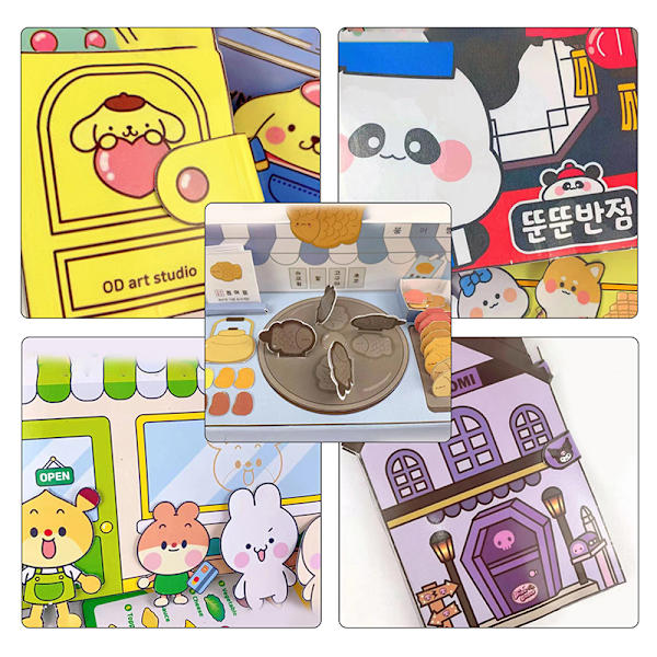 DIY Creative e Quiet Book Educational Kuromi Homemade Decompres A8