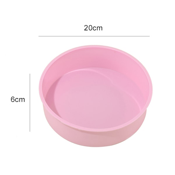 Rund form silikon tårta bakform DIY mousse fondant Cy 20cm