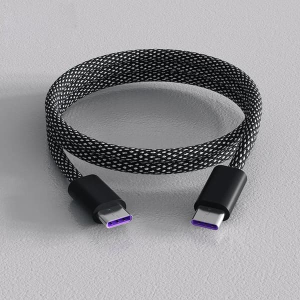 100W magnetisk kabel USB C til Type C hurtiglader for telefon B