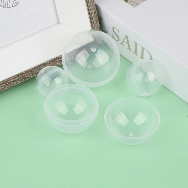 50 STK Clear Capsule Toy Surprise Ball Tiny Container Making Thi A