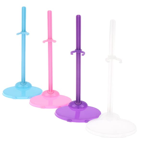 Stativ för 1/6 dockor Stödställ 30 cm Figur Display Hållare T pink