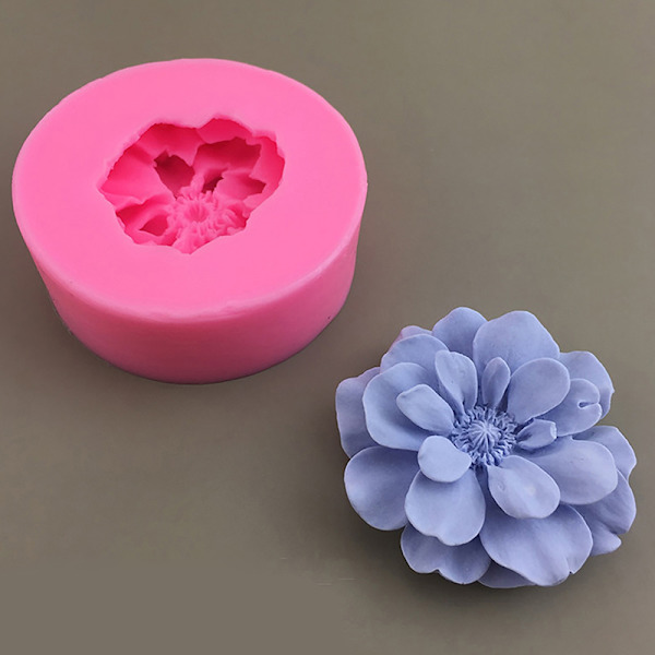 1 stk. Blomsterform DIY Gips Resin Art Blød Silikone Fondant Ch