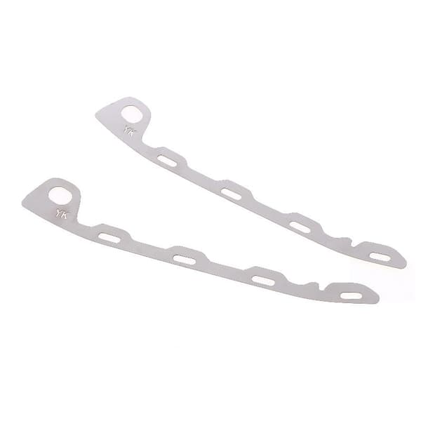 2 stk for Almera frontfanger 2011-2020 reparasjon metallplate spenne