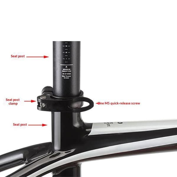 M5 Cykler Quick Release-Sadelpindsklemmer Spydbolte Clips Quic M5X60mm