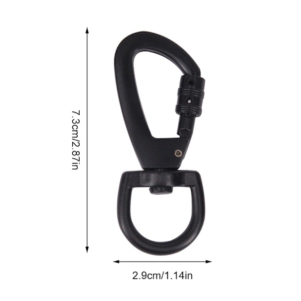 Multifunksjonell D-type Spenne Auto Locking Carabiner Med Swive
