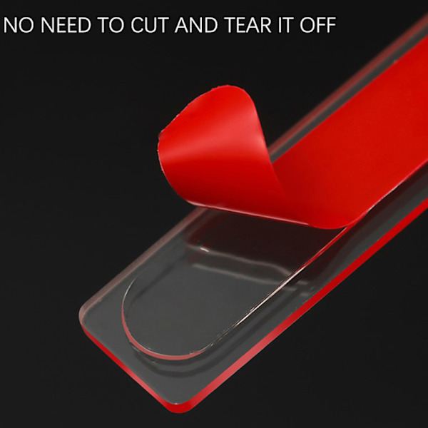 30 stk klar negleklebende tape falske negler Display Stand Sticke Red