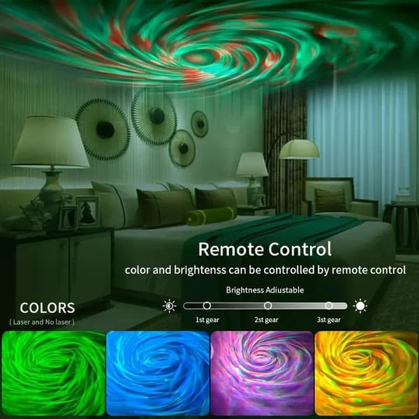 LED Nordlys Nattlys Stjerneklar Galakse Lysprojektor D A1 1PC