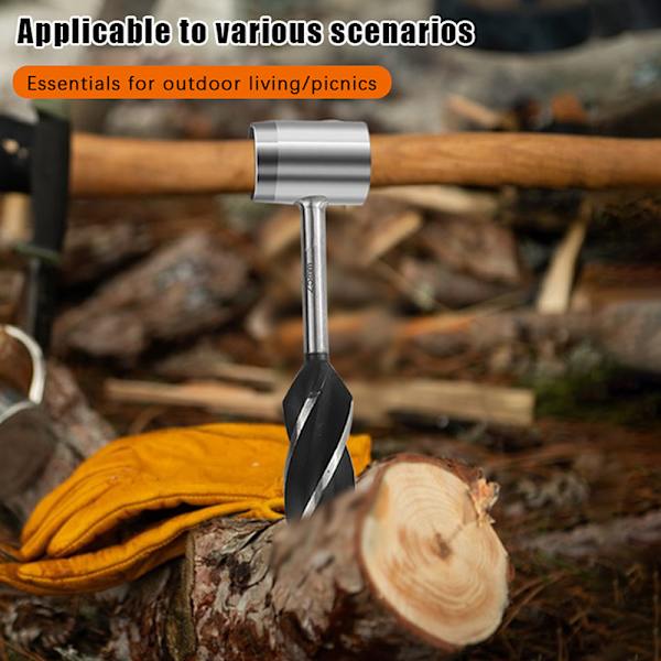 Bærbare overlevelsesverktøy for trearbeid Håndborbits Hånd D GREY
