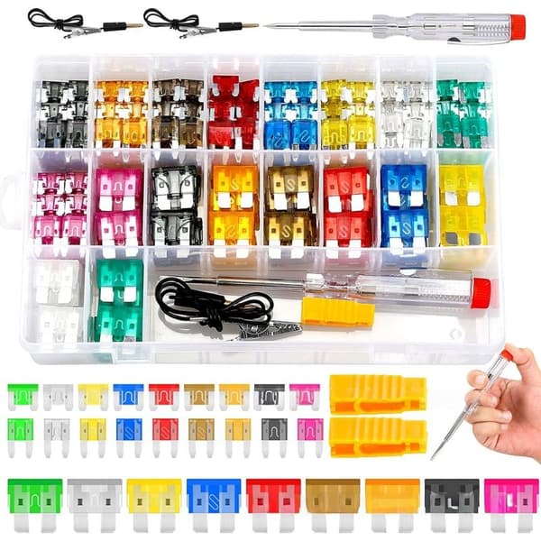 306 st. bilsäkringar sortimentssats med elektrisk kretsmätare standard 180PCS