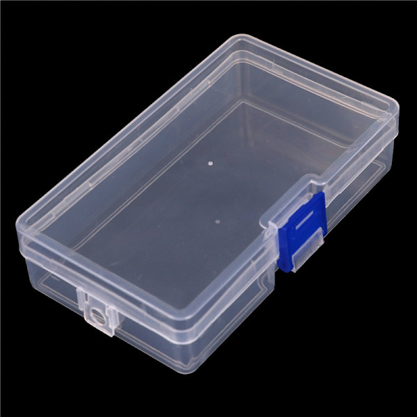 Plast klare deler Oppbevaringsboks Smykker Craft Container Organiz