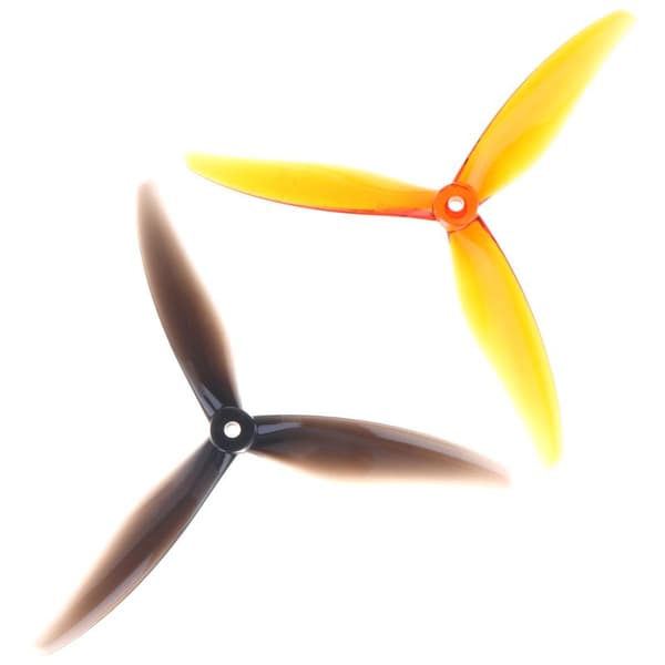 3-blads FPV-dronepropeller med slitesterk PC-konstruksjon og B Black