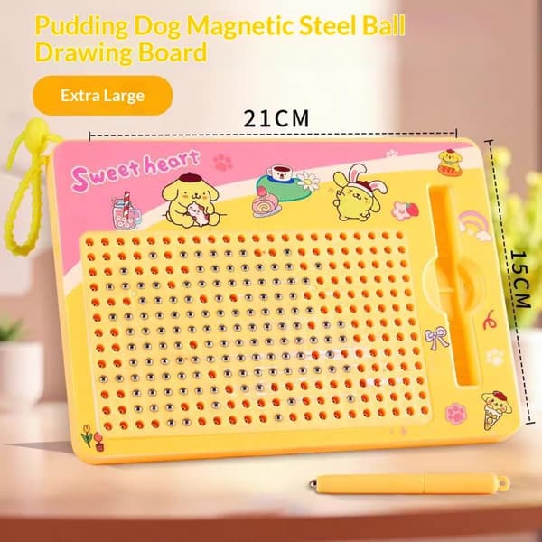 Magnetisk ritbräda för småbarn Magnetiska konstbrädor Montess Pudding Dog
