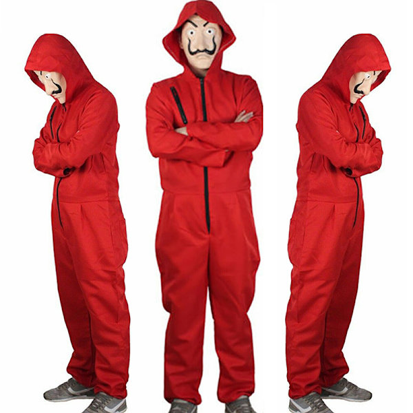 Unisex Salvador Dali La Casa De Papel Money Heist Cosplay H XL