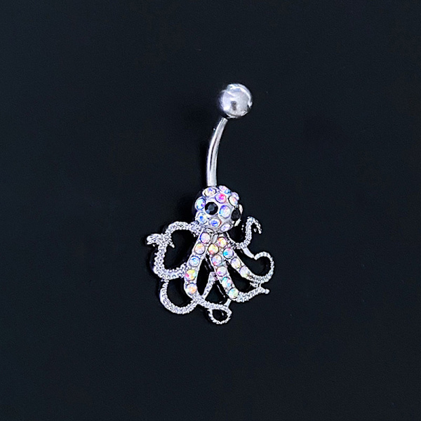 Zircon Starmoon Octopus Belly Navel Piercings Sexy Belly Ring B A2