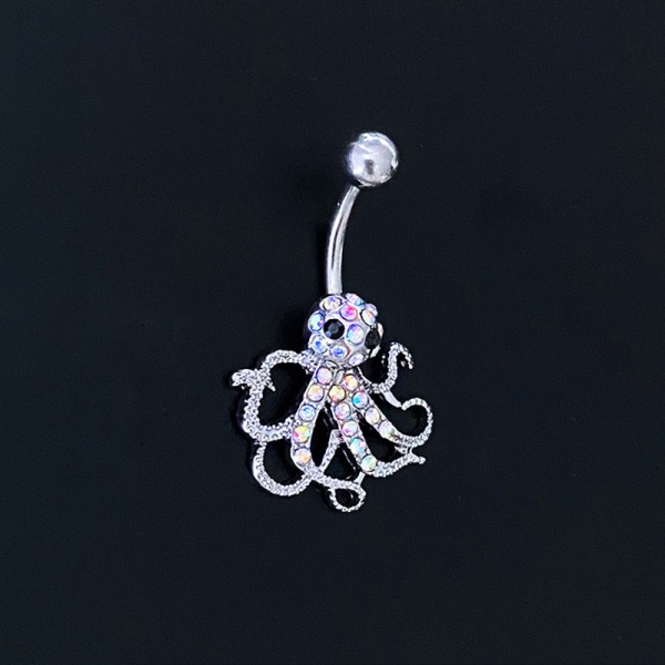 Zircon Starmoon Octopus Mage Navlepiercinger Sexy Belly Ring B A2