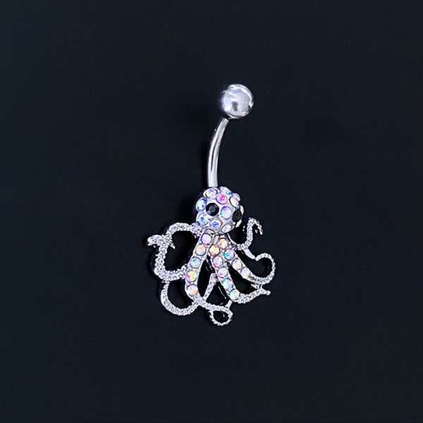 Zircon Starmoon Octopus Mave Navle Piercinger Sexet Mave Ring B A2
