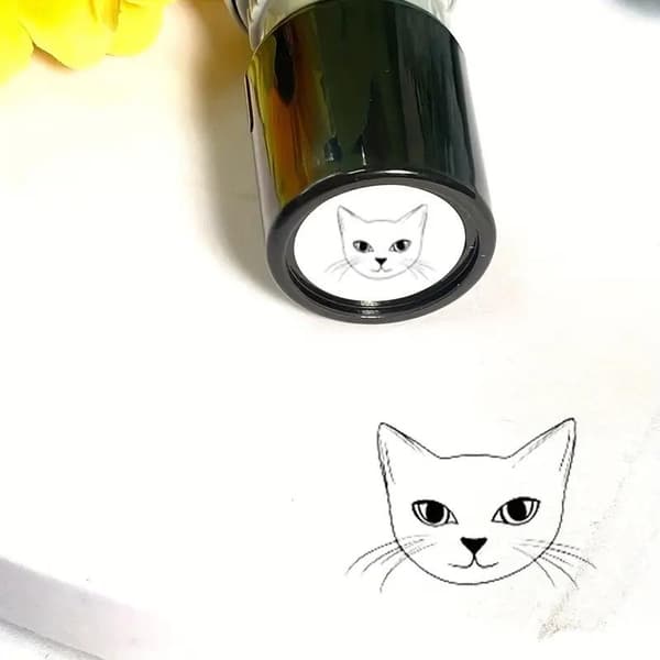 e Tegneserie Sort Killing Stempel Dejlig Form DIY Scrapbooking Deco A5