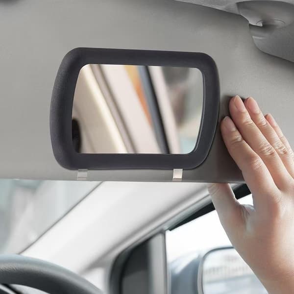 Bil Clip-On Solskjerm Sminkespeil Bil Auto Lastebil Solskjerming