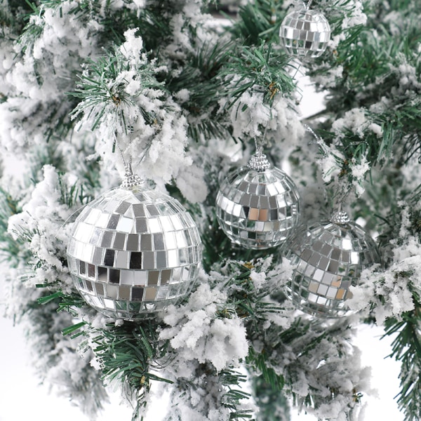 Joulupallokoristeet 2-8cm Mini Disco Mirror Ball Christmas A2