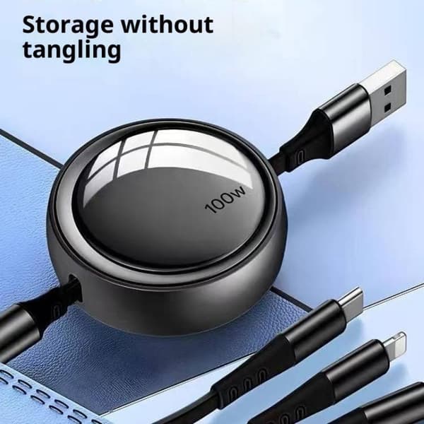 5A 100/120W 3-i-2 Hurtigt USB C-kabel til /Honor Udtrækkelig Port A43