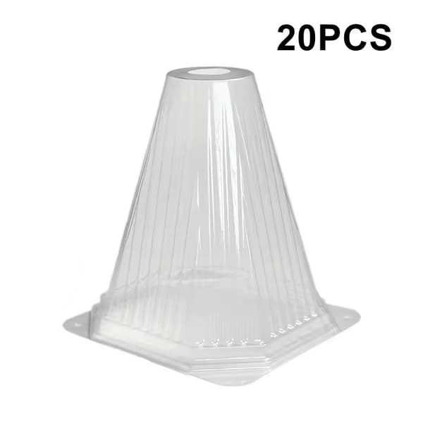 Koniske plantebeskyttere i plast, kuldebestandig 20PCS