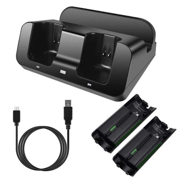 Ladestation Lader Dock til Wii U fjernbetjening Gamin black