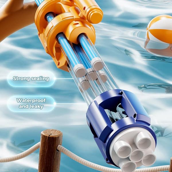 Gatling Vand Træk Ud Vand Soaker Blaster Til Pool Strand Udendørs A2