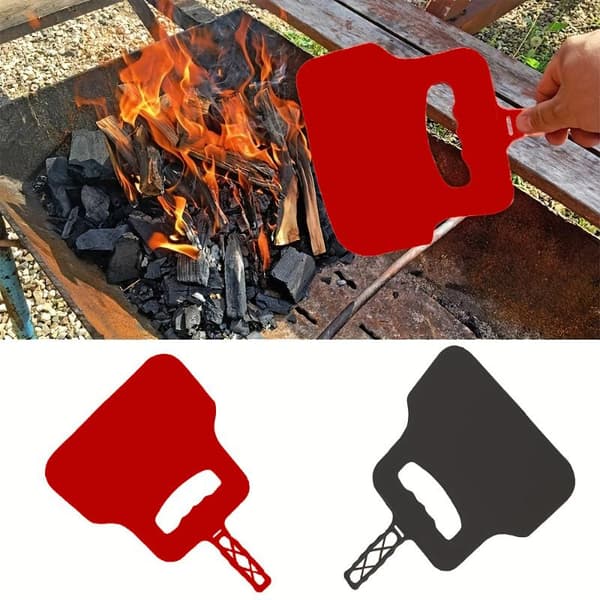 Grillventilator BBQ Håndsving Blæserværktøj Manuel Forbrændingsstøtte A3