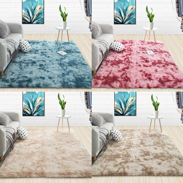 Tykt teppe for stue Plysj teppe Barn soverom Fluffy C