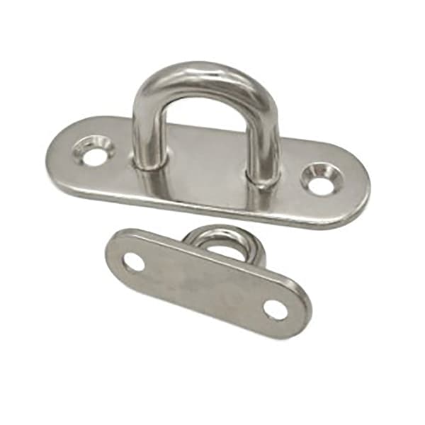 M5/6/8 Koukku Koukut Silmukka Levy Raskas Pitkä Teräs Ruostumaton P M6 6x2x2.5cm