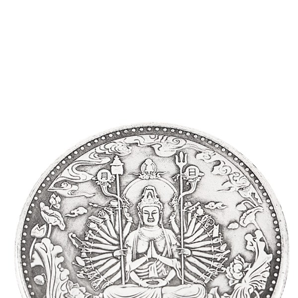 Tibet Antikk Mynter Samling Tusen Hånd Guanyin Minnesmerke Copper