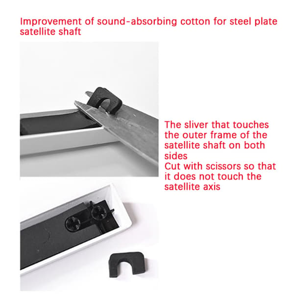 Mekanisk tastatur Key Cap Lydabsorberende putefylling Soundpr 7u