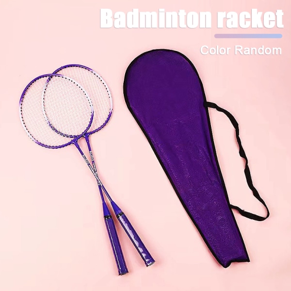 2st/ Set Badmintonracket Amatör Primär Badmintonracket Trai Random Color with bag