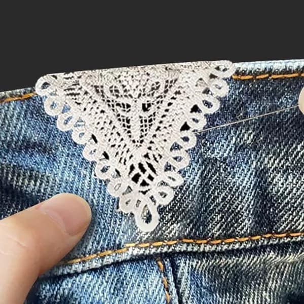 5 stk. bomullsjeans midjeutvider justering hul blonde midje A3
