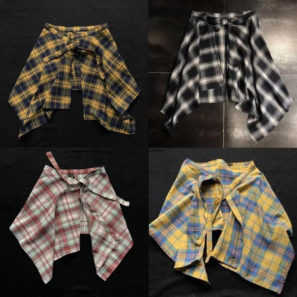 Mini Plaid Nederdel A7