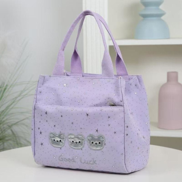 Bjørnehode-trykk Glitrende Stjerne Uformell Tote Bag Kontorarbeid Black