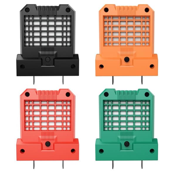 DC12V-72V OPGRADERET LED Nødlys Spotlight Til Strøm Black