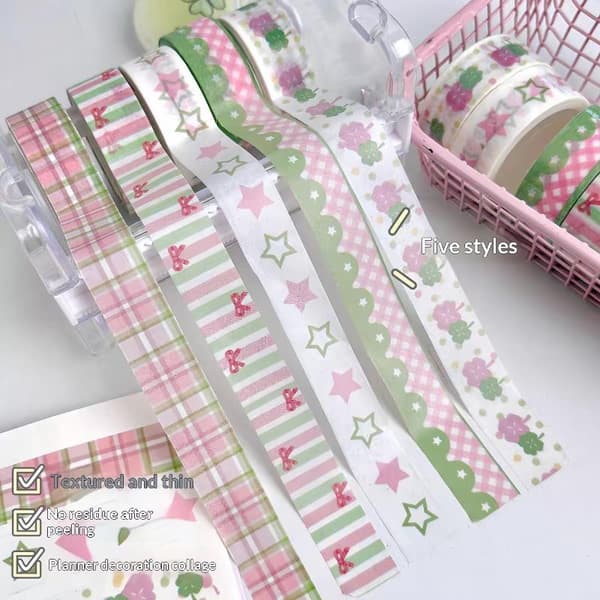 2/3 stk. INS Style Vinge Sløjfe Gitter Tema Tape Sæt e Mønstre Indretning B 2 ROLL