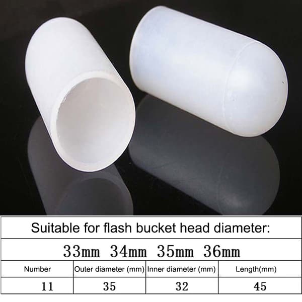 2 stk. silikone elastisk lygteskærm til SP31 SP35 SP36 1 33 36mm